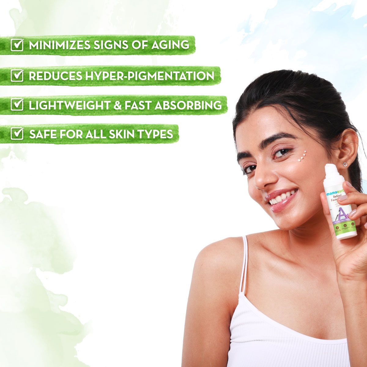 Mamaearth Retinol Face Serum with Retinol & Bakuchi for Fine Lines & Wrinkles, 30g - Image 5 - Buy from Indicrest