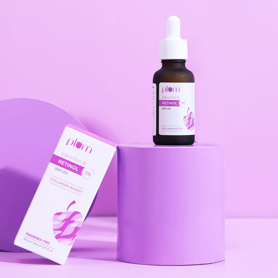 Plum 1% Retinol Serum for Face with Bakuchiol | Reduces Fine Lines & Wrinkles | Boosts Collagen, 20ml Buy at Indicrest