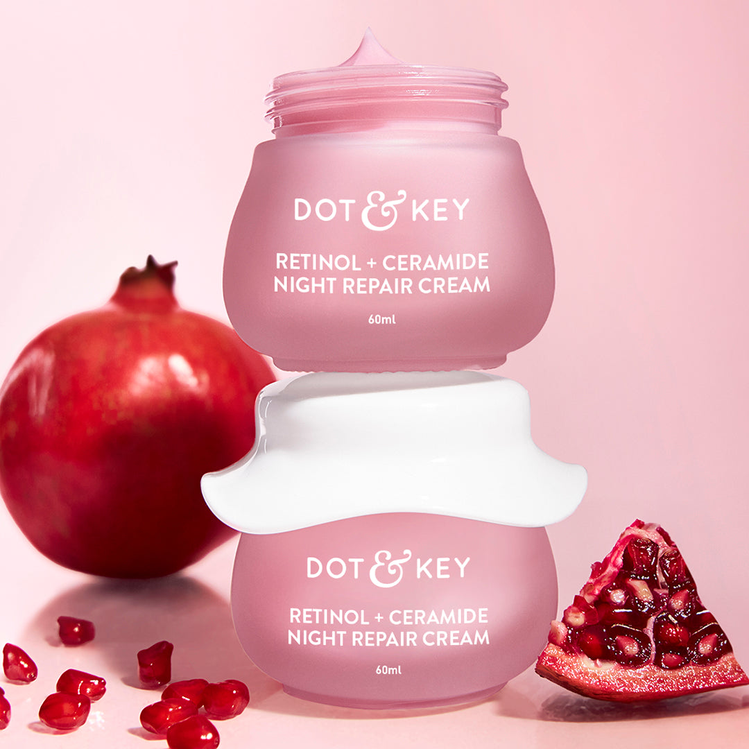 Dot & Key Retinol + Ceramide Night Cream, Pack of 2 (60ml)