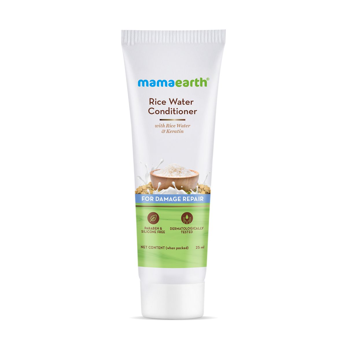 Mamaearth Rice Water Conditioner with Rice Water and Keratin for Damaged, Dry and Frizzy Hair, 25ml - Image 7 - Buy from Indicrest