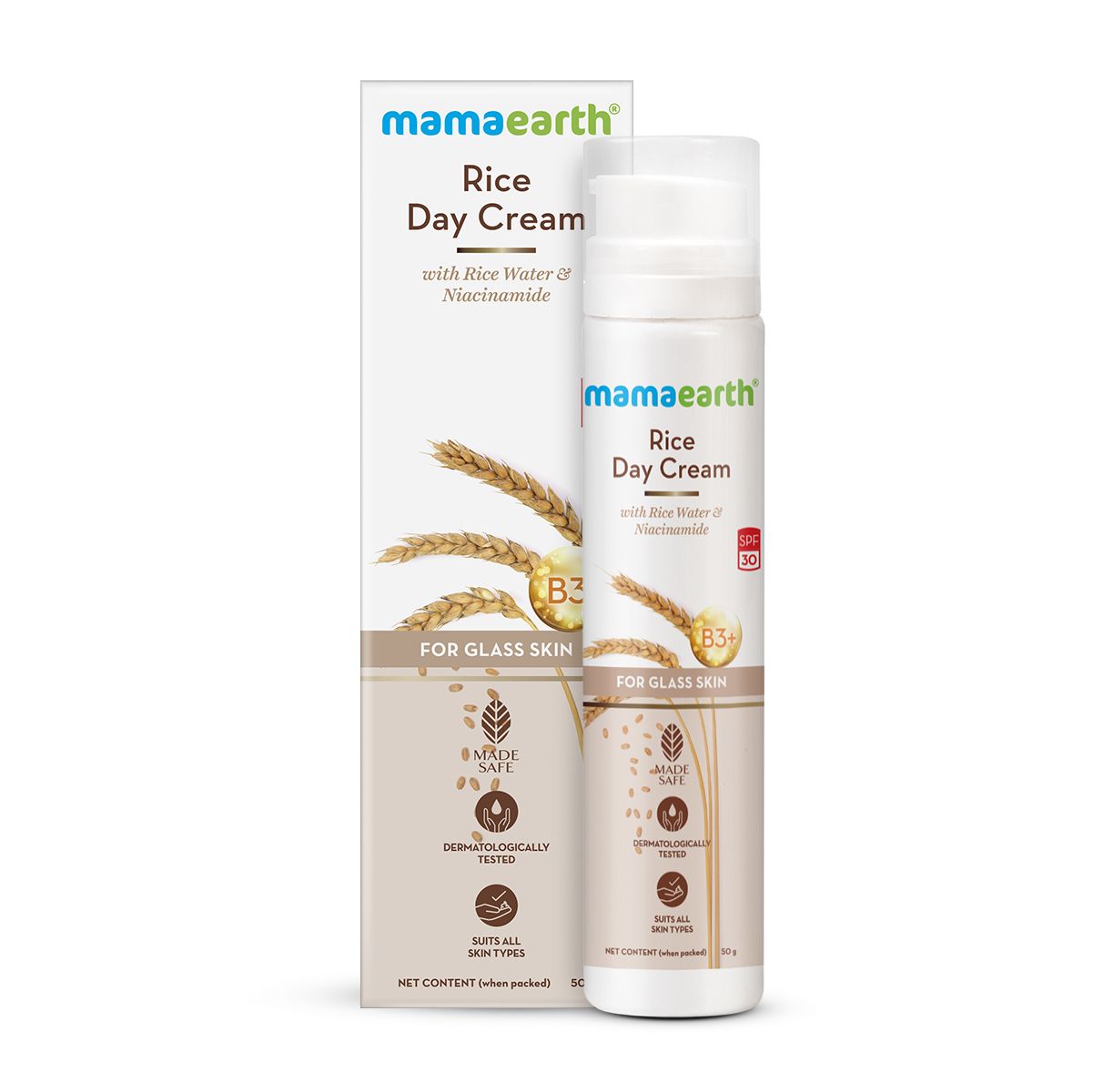 Mamaearth Rice Day Cream With Rice Water & Niacinamide for Glass Skin, 50g - Image 8 - Buy from Indicrest