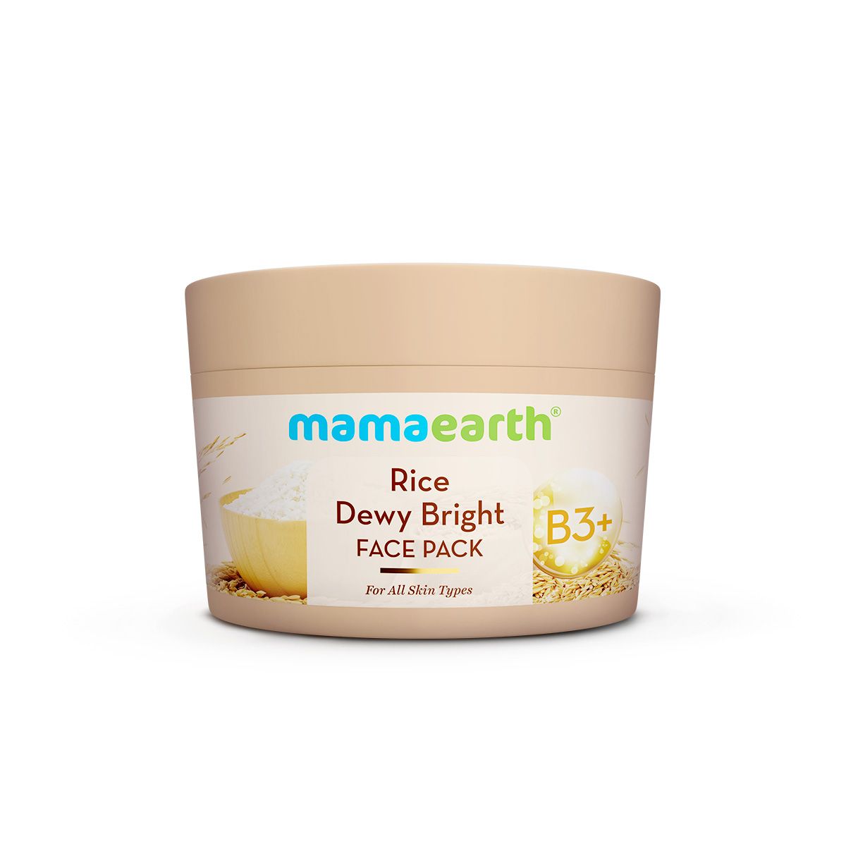 Mamaearth Rice Dewy Bright Face Pack with Rice Water & Niacinamide for For Glass Skin, 200g - Image 8 - Buy from Indicrest