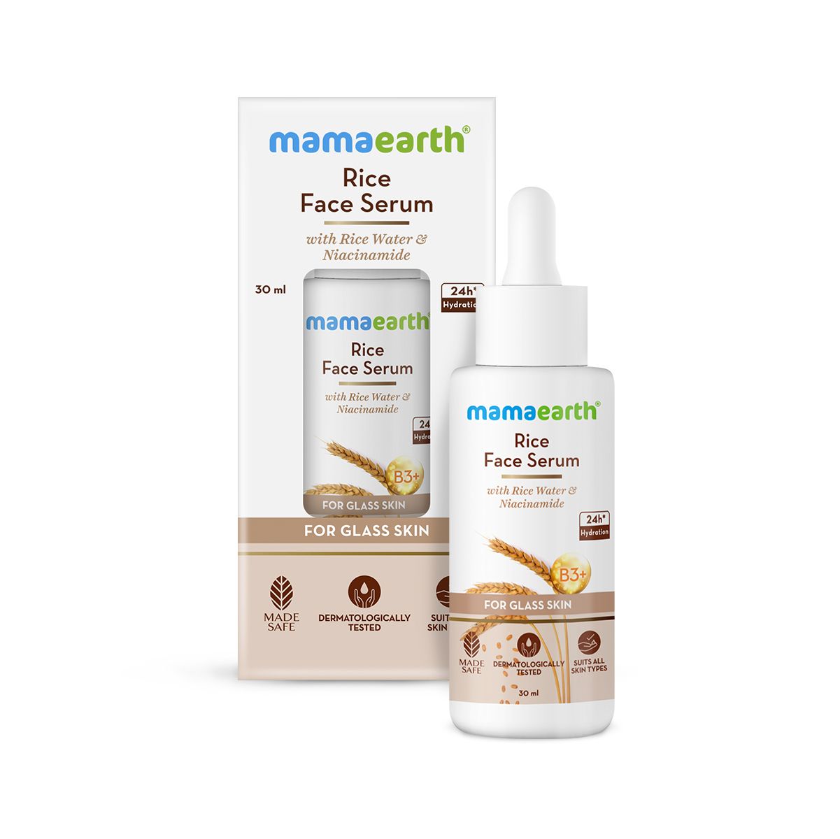 Mamaearth Rice Face Serum With Rice Water & Niacinamide for Glass Skin, 30ml - Image 9 - Buy from Indicrest