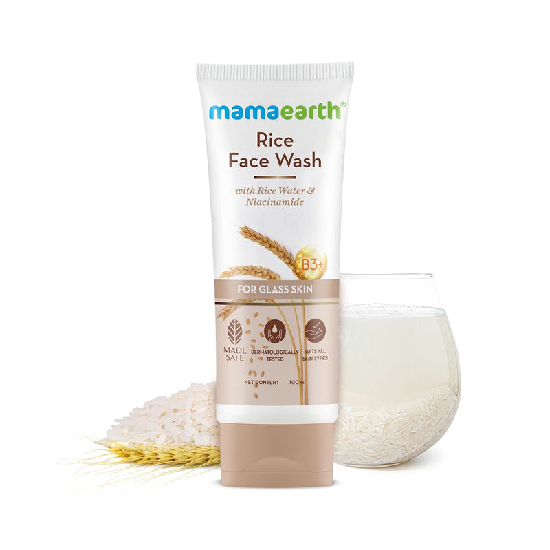 Mamaearth Rice Face Wash With Rice Water & Niacinamide for Glass Skin, 20ml - Buy from Indicrest