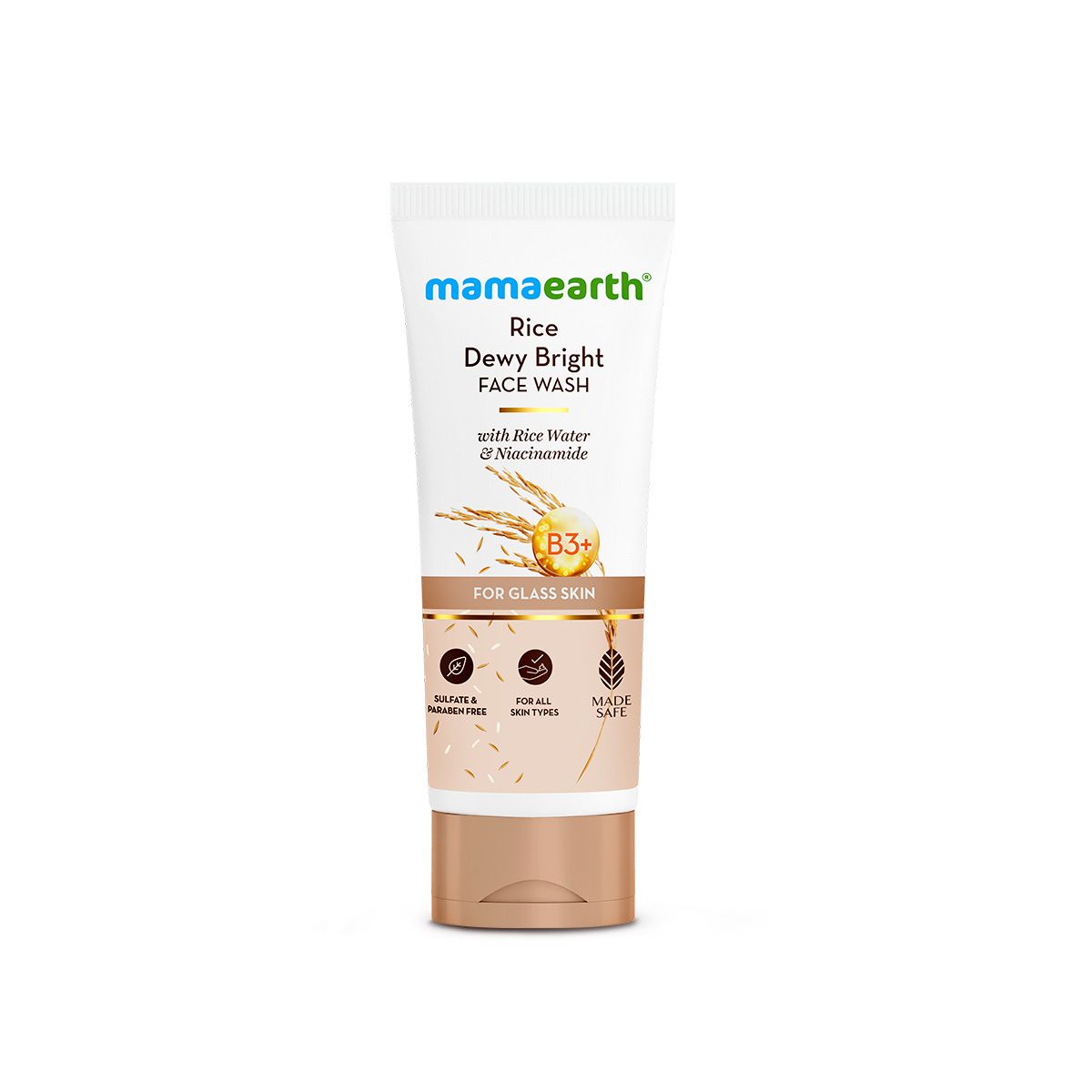 Mamaearth Rice Dewy Bright Face Wash With Rice Water & Niacinamide for Glass Skin, 200ml - Image 8 - Buy from Indicrest