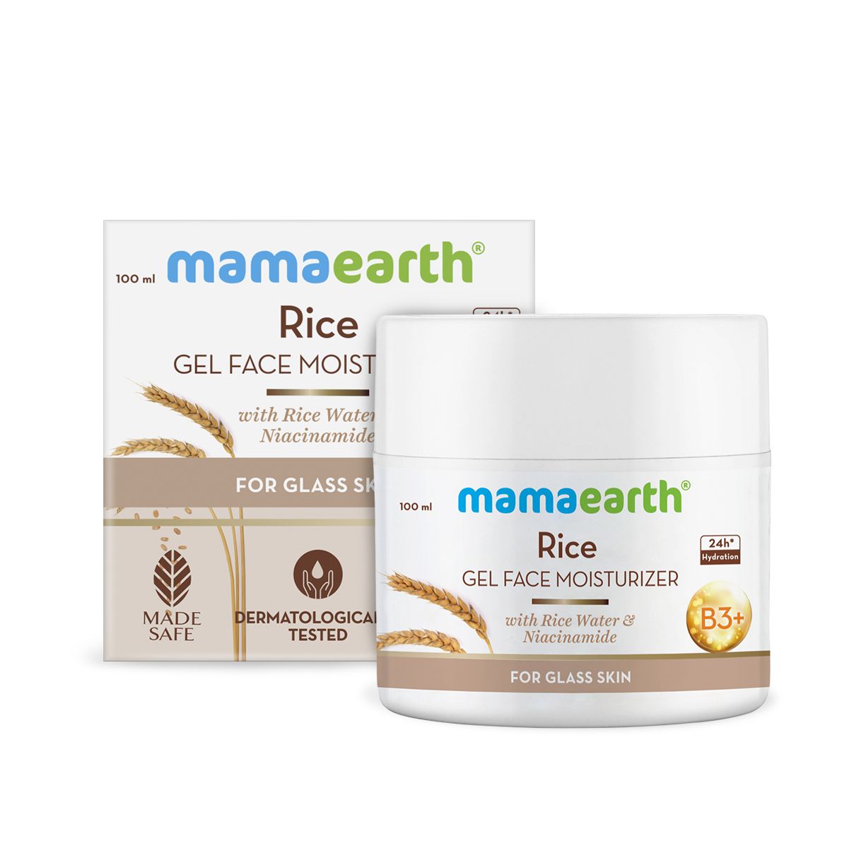 Mamaearth Rice Gel Face Moisturizer With Rice Water & Niacinamide for Glass Skin, 100ml - Image 8 - Buy from Indicrest
