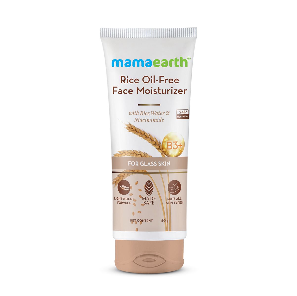 Mamaearth Rice Oil-Free Face Moisturizer With Rice Water & Niacinamide for Glass Skin, 80g - Image 9 - Buy from Indicrest