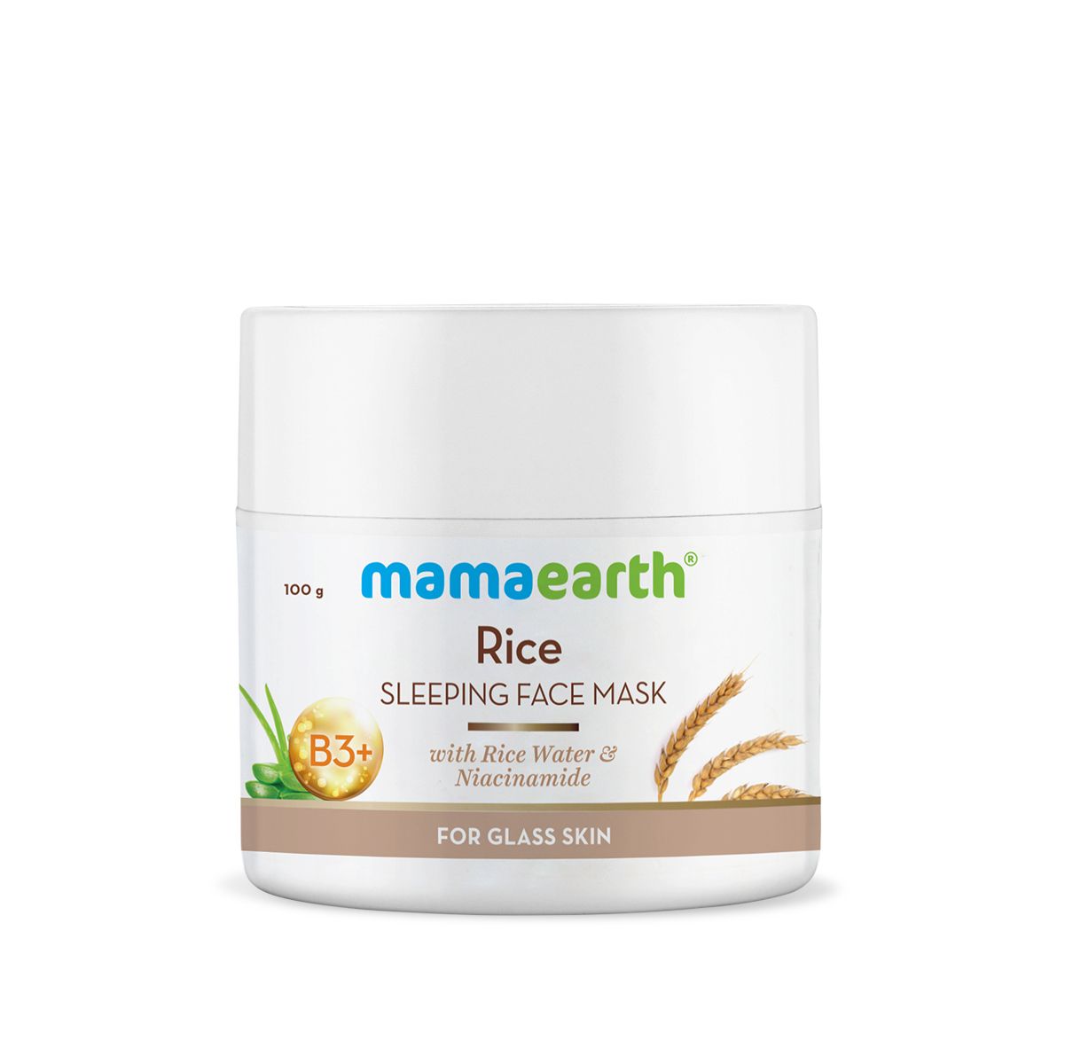 Mamaearth Rice Sleeping Face Mask With Rice Water & Niacinamide for Glass Skin, 100ml - Image 11 - Buy from Indicrest