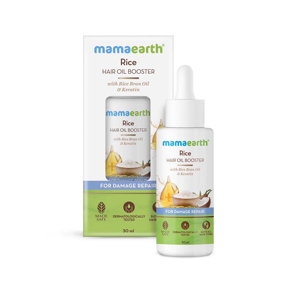 Mamaearth Hair Oil Booster, 30ml | Rice - Image 7 - Buy from Indicrest