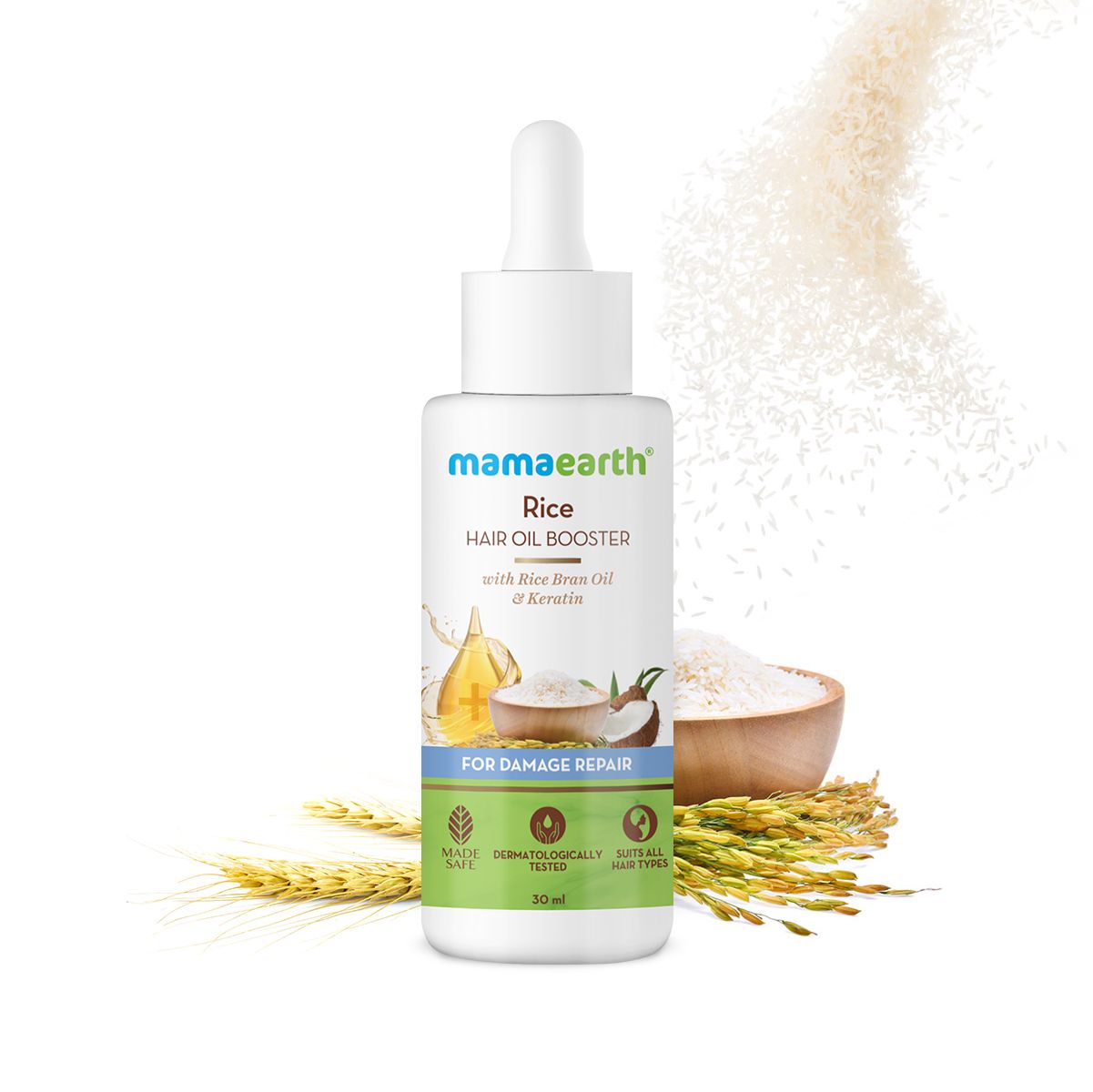 Mamaearth Hair Oil Booster, 30ml | Rice - Buy from Indicrest