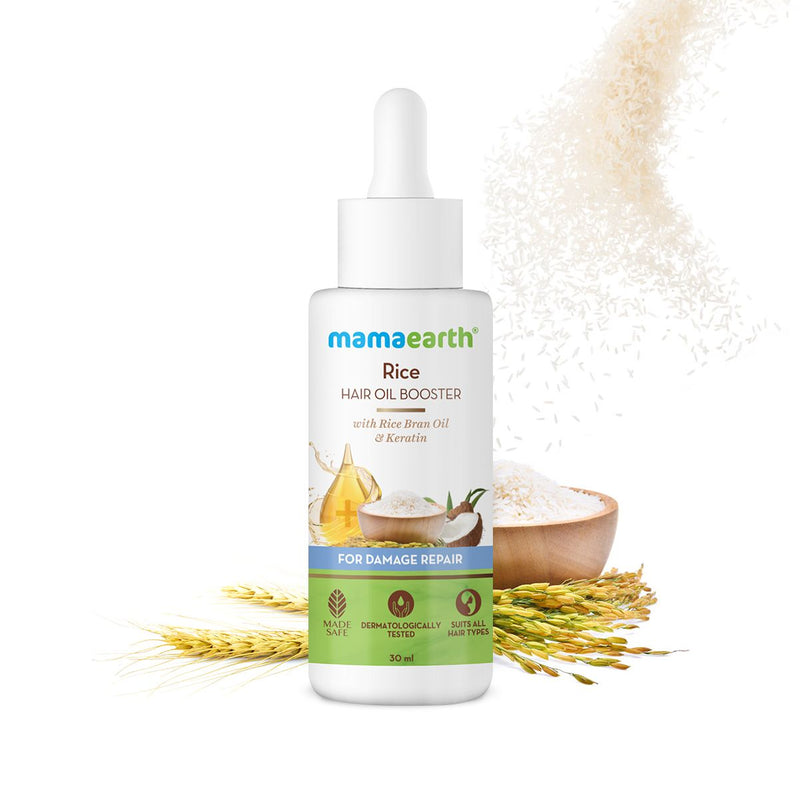 Mamaearth Hair Oil Booster, 30ml | Rice - Buy from Indicrest