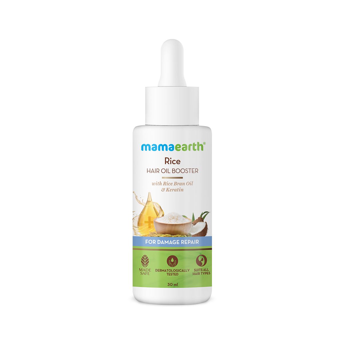 Mamaearth Hair Oil Booster, 30ml | Rice - Image 8 - Buy from Indicrest