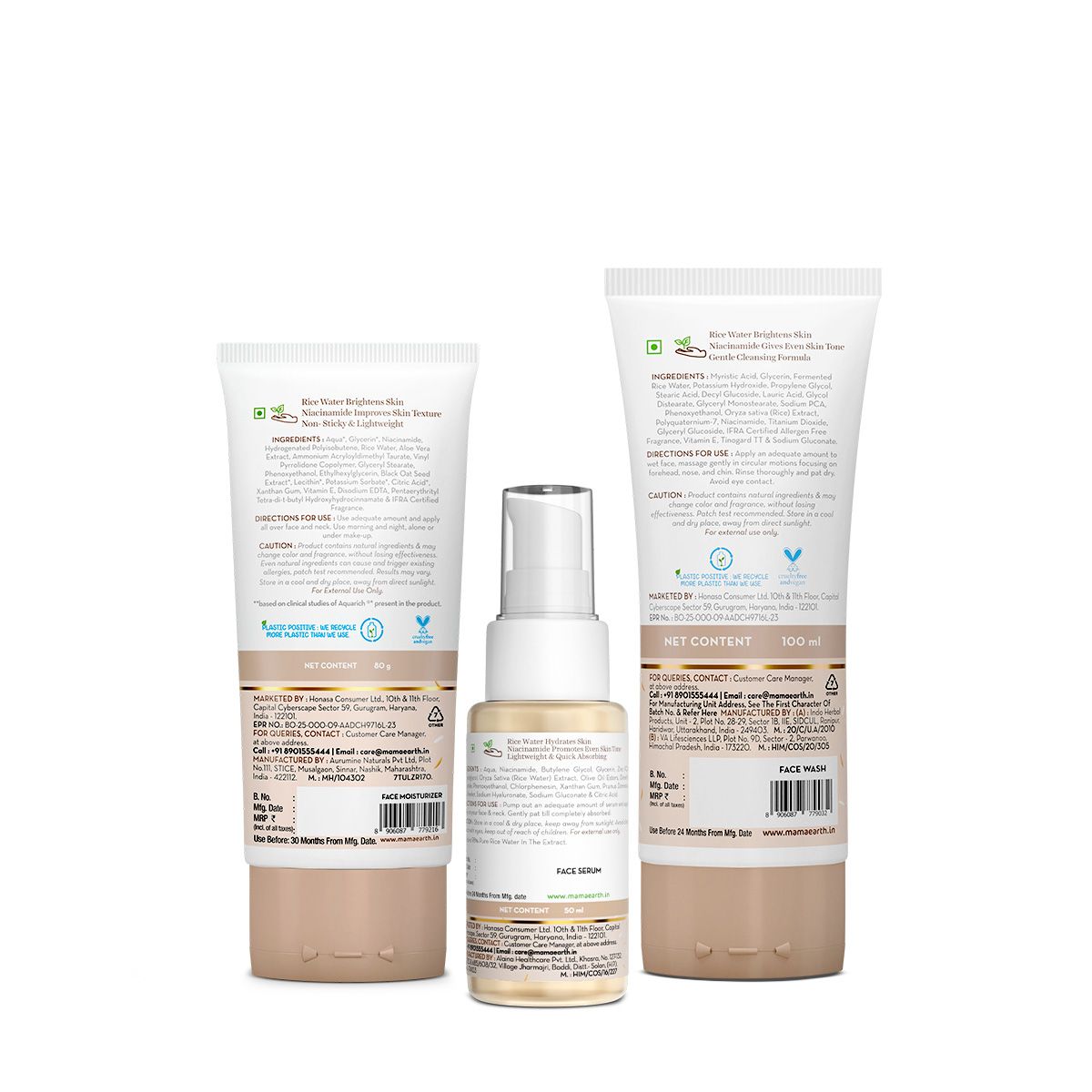 Mamaearth Rice to Meet Glass Skin Glow Kit with Rice Water & Niacinamide - Image 2 - Buy from Indicrest