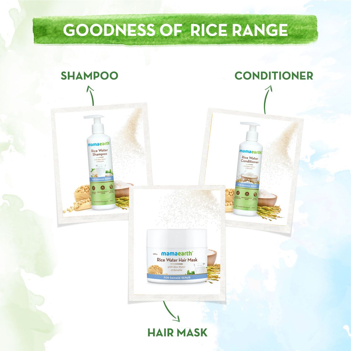 Mamaearth Rice Water Bamboo Sheet Mask with Rice Water and Coconut Milk for Deep Hydration, 25g - Image 6 - Buy from Indicrest