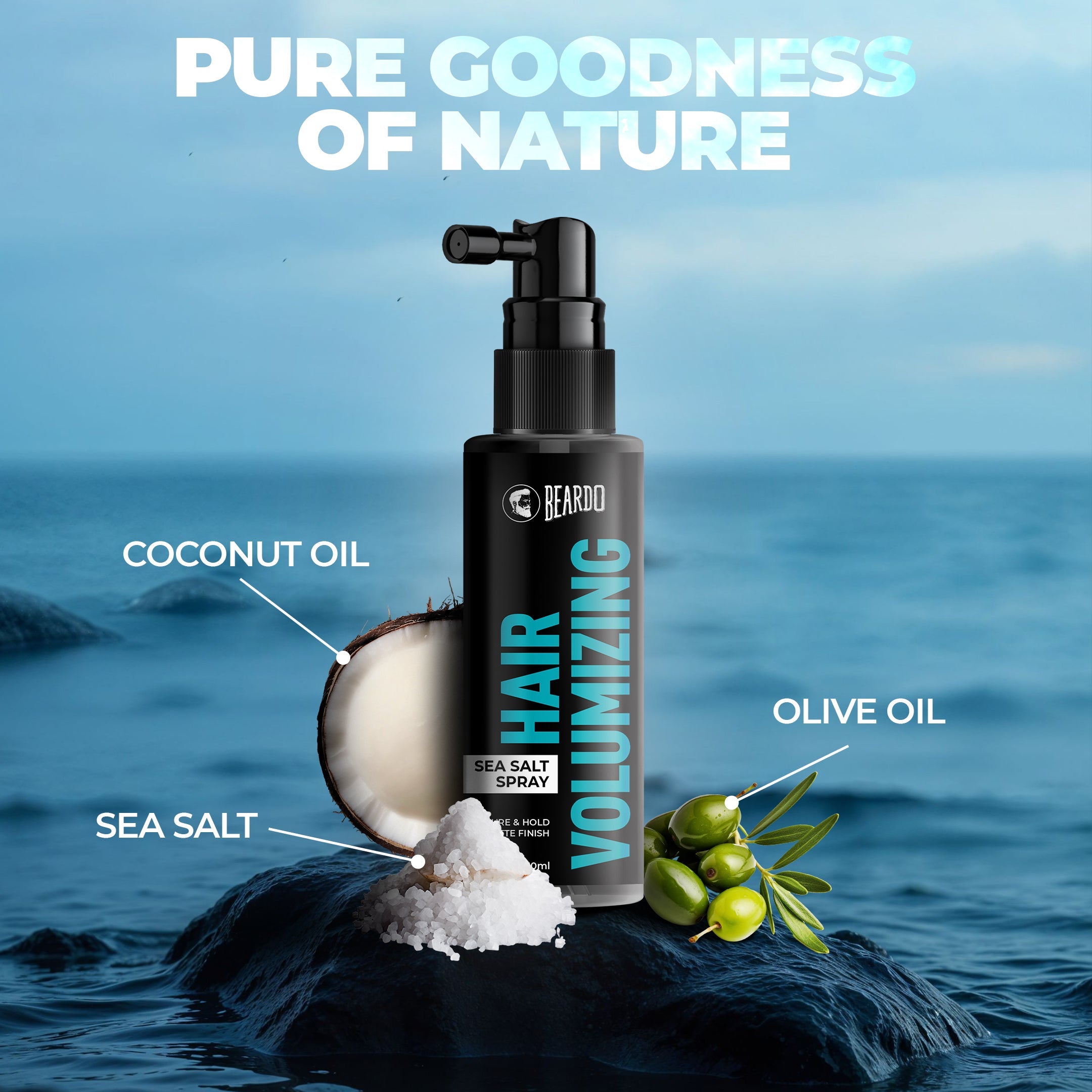 Beardo Hair Volumizing Sea Salt Spray, 50ml - Image 7 - Buy from Indicrest