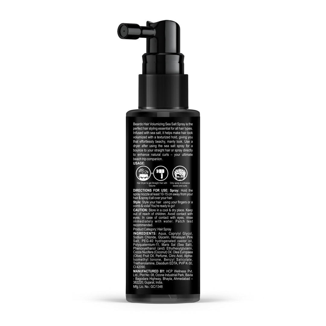 Beardo Hair Volumizing Sea Salt Spray, 50ml - Image 11 - Buy from Indicrest