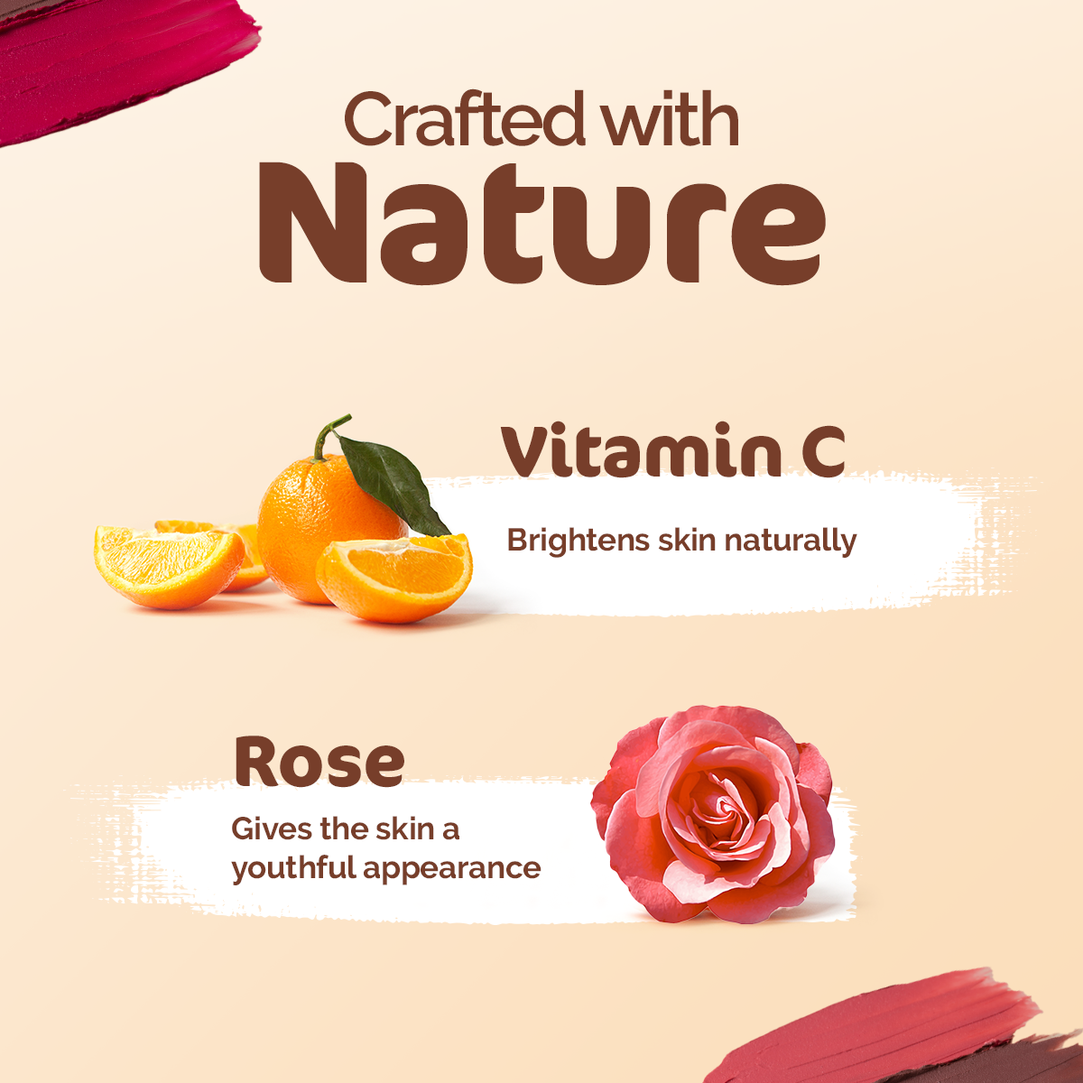 Mamaearth Nourishing Natural Lip Cheek & Eye Tint with Vitamin C & Rose, Rose Pink, 4 g - Image 4 - Buy from Indicrest