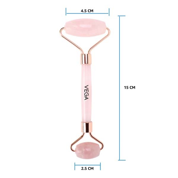 Vega Rose Quartz Facial Roller-FR-01