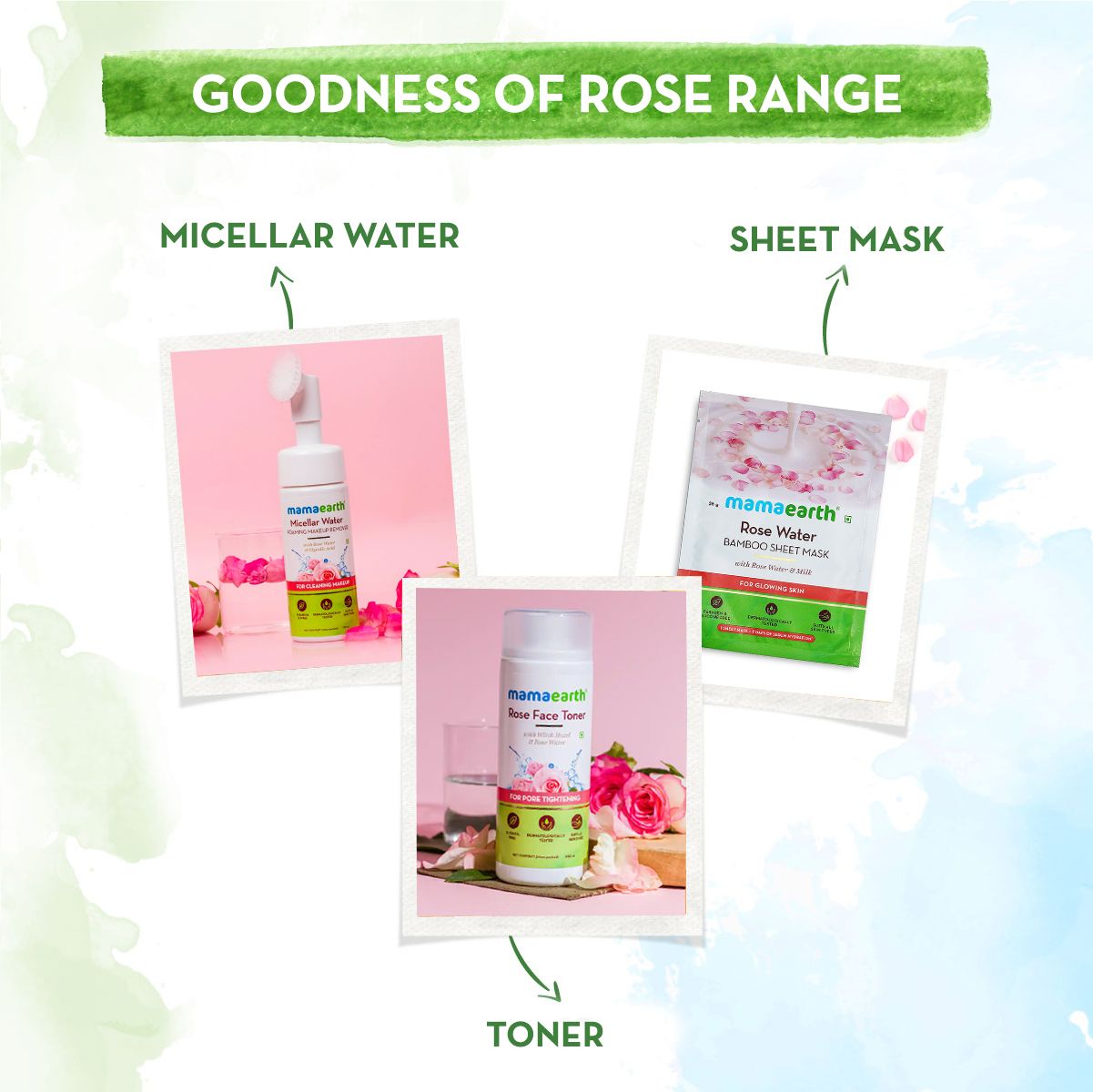 Mamaearth Rose Water Bamboo Sheet Mask with Rose Water and Milk for Glowing Skin, 25g - Image 6 - Buy from Indicrest