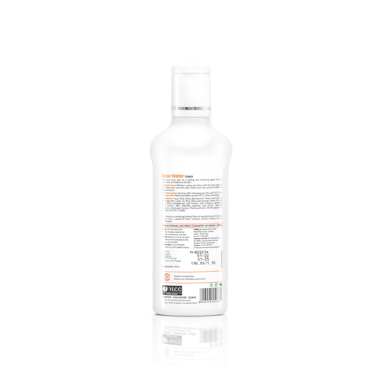 VLCC Rose Water Toner -100 ml - Image 6 - Buy from Indicrest