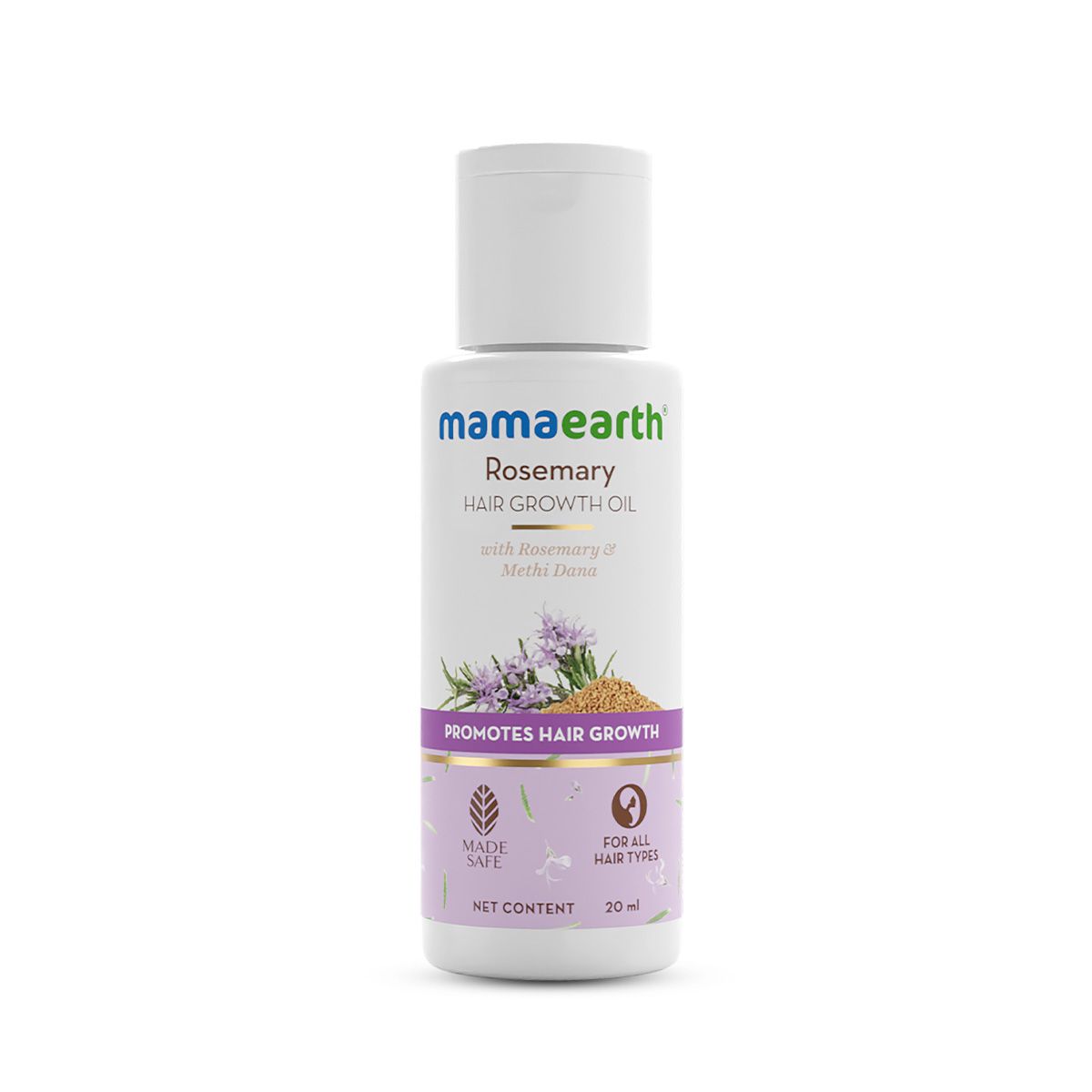 Mamaearth Rosemary Hair Growth Oil with Rosemary & Methi Dana for Promoting Hair Growth, 20ml - Buy from Indicrest