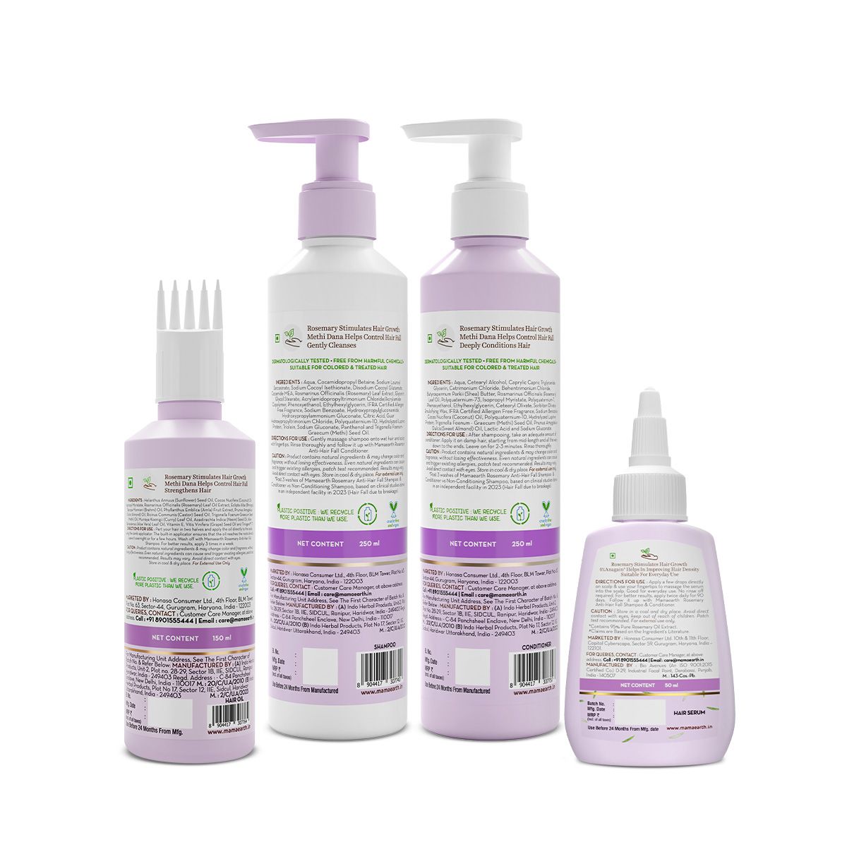 Mamaearth Rosemary Anti-Hair Fall Power Kit with Rosemary & Methi Dana - Image 2 - Buy from Indicrest