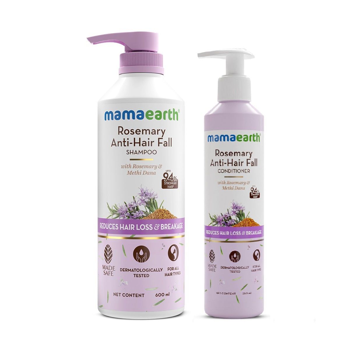 Mamaearth Rosemary Hair Strengthening Duo, 850ml - Buy from Indicrest
