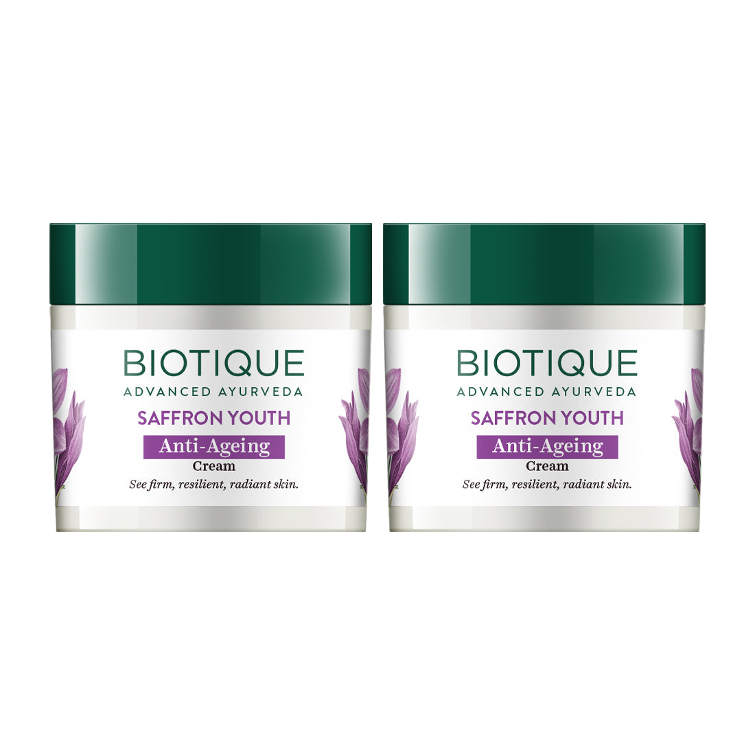 Biotique Saffron Youth Anti-Ageing Cream, 100g - Image 3 - Buy from Indicrest