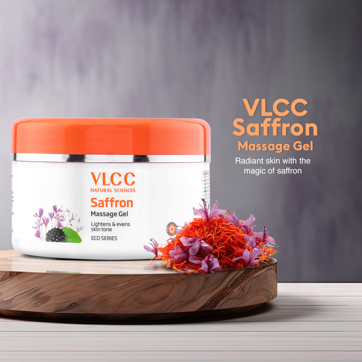 VLCC Saffron Massage Gel  - 200 g - Image 3 - Buy from Indicrest