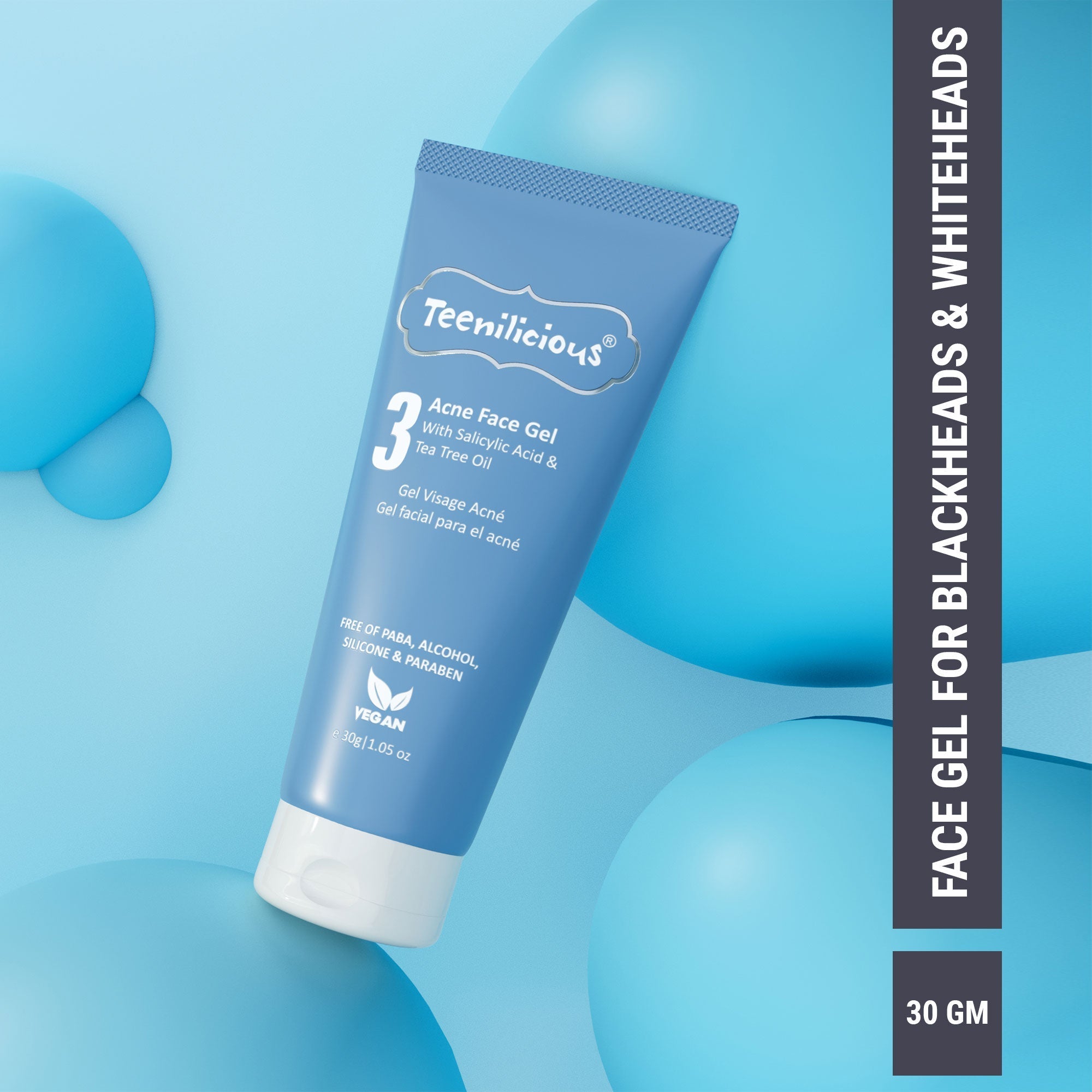 Fixderma Teenilicious Acne Face Gel With Salicylic Acid | Gel For Blackhead & Whitehead, 30g - Buy from Indicrest