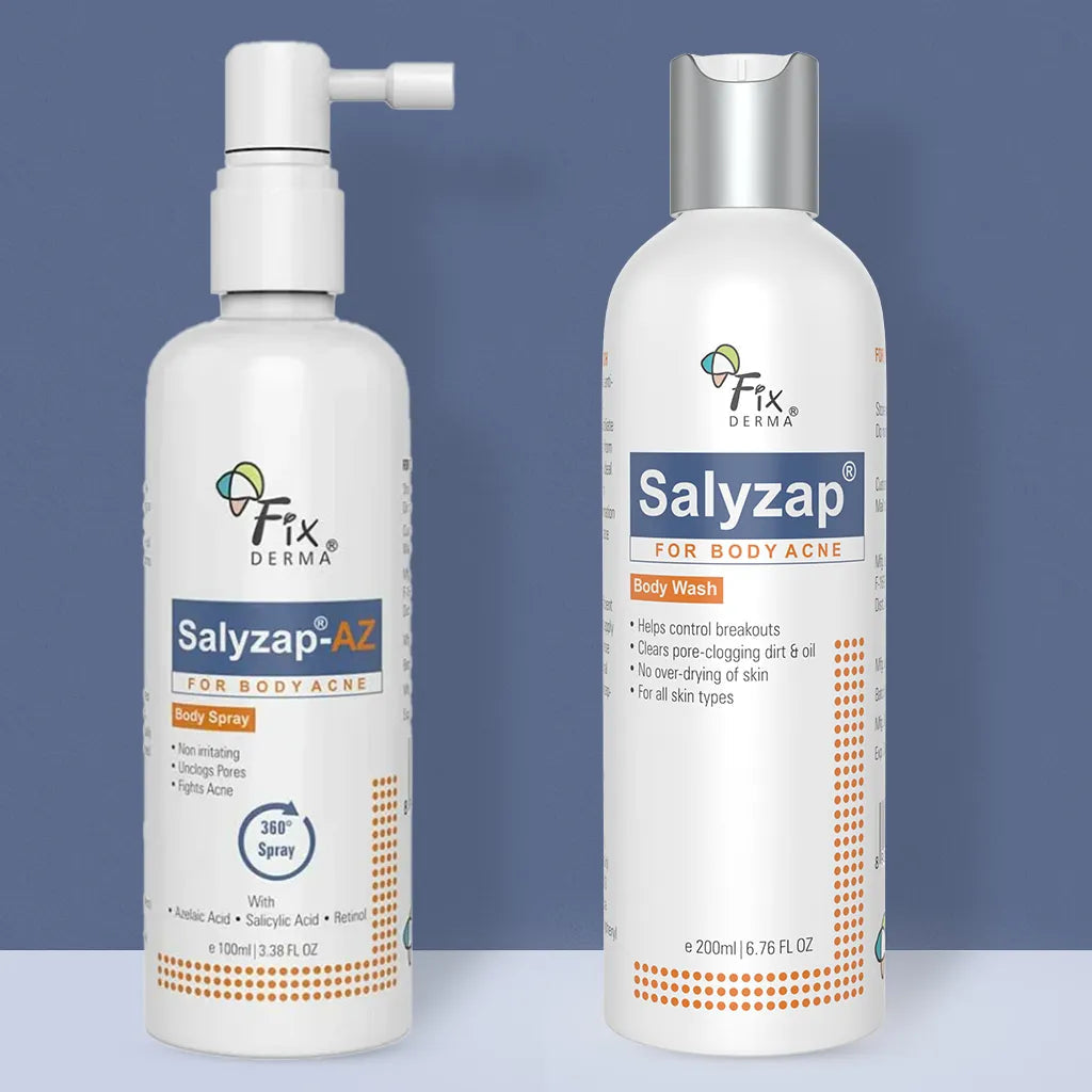 Fixderma Salyzap Body Wash + Salyzap-AZ Body Spray | 360° Coverage To Treat and Prevent Body Acne, Body Wash 200ml + Body Spray 100ml - Image 6 - Buy from Indicrest