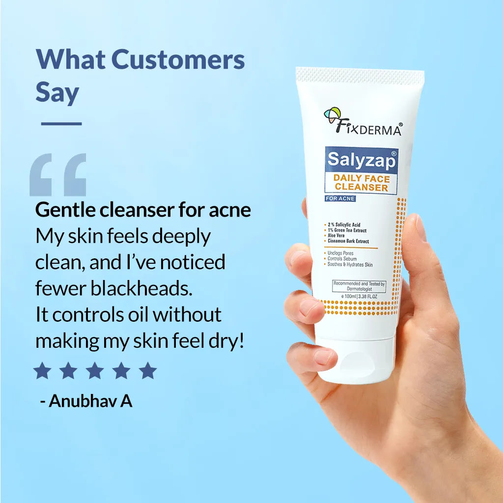 Fixderma Salyzap Daily Face Cleanser | Non-Drying Cleansing Formula for Clear, Acne-Free Skin, 60g - Image 5 - Buy from Indicrest