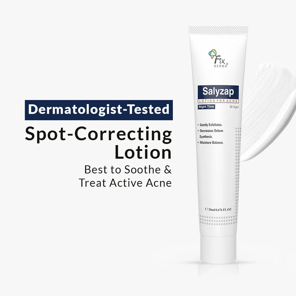 Fixderma Salyzap Night-time Lotion | Effective Spot Treatment to Calm & Heal Acne, 20ml - Buy from Indicrest