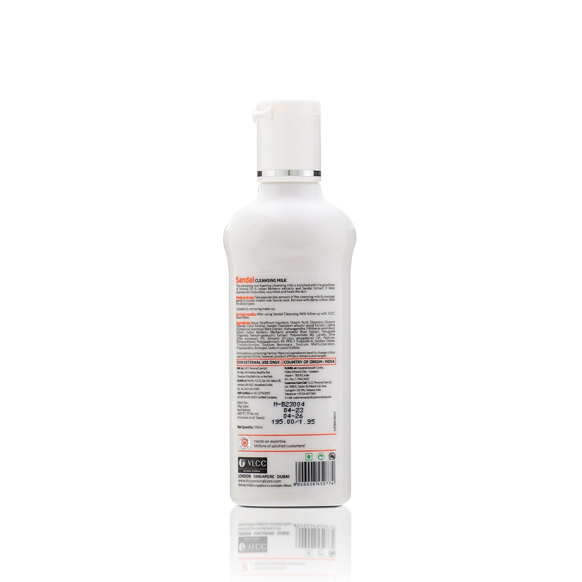 VLCC Sandal Cleansing Milk - 100 ml - Image 5 - Buy from Indicrest