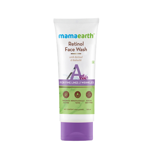 Mamaearth Retinol Face Wash with Retinol and Bakuchi for Fine Lines and Wrinkles, 100ml - Image 8 - Buy from Indicrest