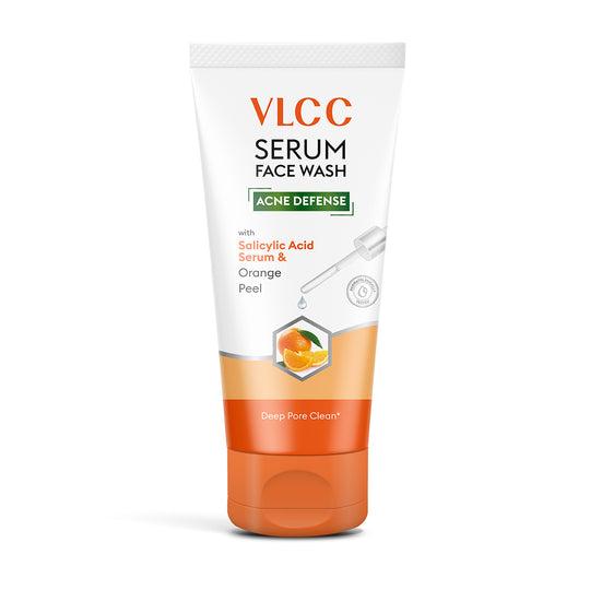 VLCC Acne Defense Serum Face Wash with Salicylic Acid Serum and Orange - 100ml - Buy from Indicrest
