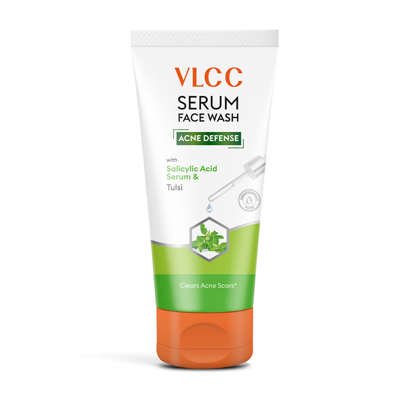 VLCC Acne Defense Serum Face Wash with Salicylic Acid Serum and Tulsi - 100ml - Buy from Indicrest