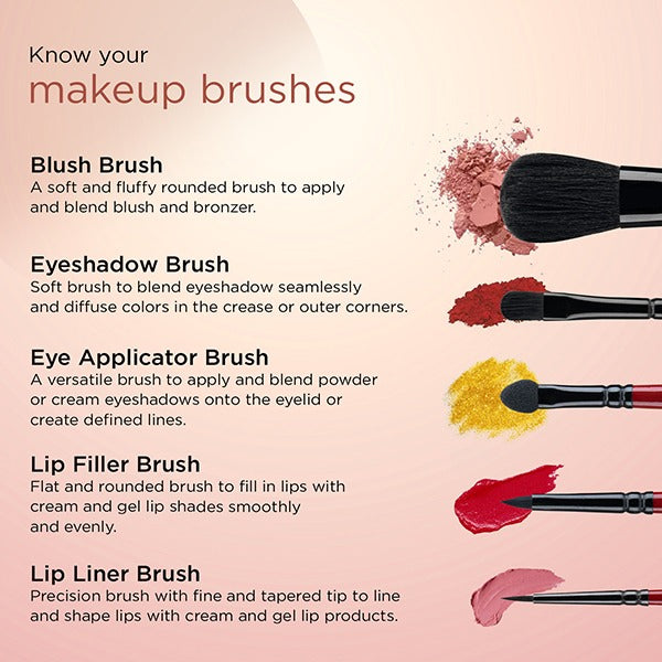 Vega Set of 5 Brushes - RV-05