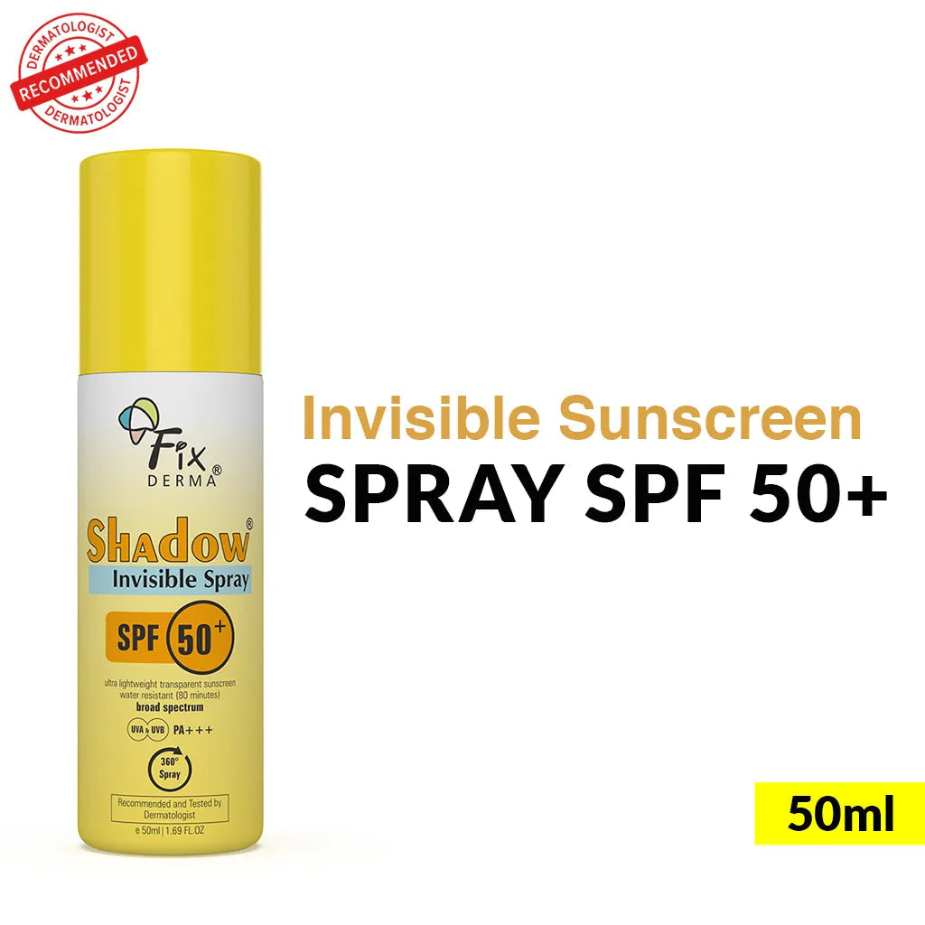 Fixderma Shadow Invisible Spray SPF 50+ | 360° transparent coverage against harmful UV rays, 50ml - Image 9 - Buy from Indicrest