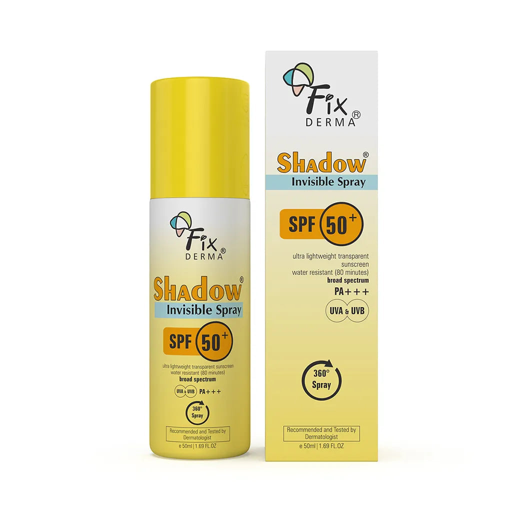 Fixderma Shadow Invisible Spray SPF 50+ | 360° transparent coverage against harmful UV rays, 50ml - Image 7 - Buy from Indicrest