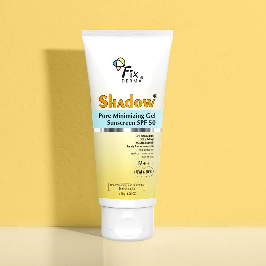 Fixderma Shadow Pore Minimizing Gel Sunscreen SPF 50 | Best Non-Greasy Gel Sunscreen for Oily Skin, 50g - Image 8 - Buy from Indicrest