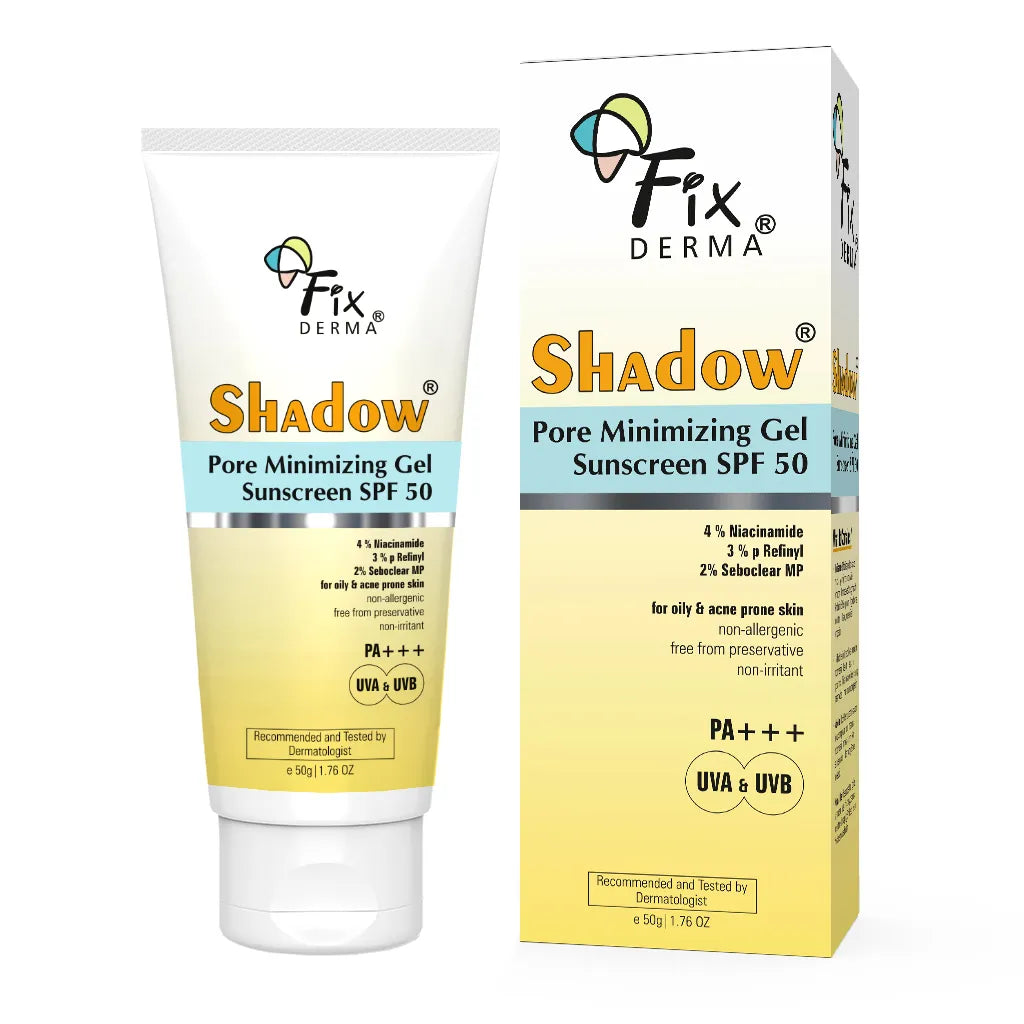 Fixderma Shadow Pore Minimizing Gel Sunscreen SPF 50 | Best Non-Greasy Gel Sunscreen for Oily Skin, 50g - Image 6 - Buy from Indicrest