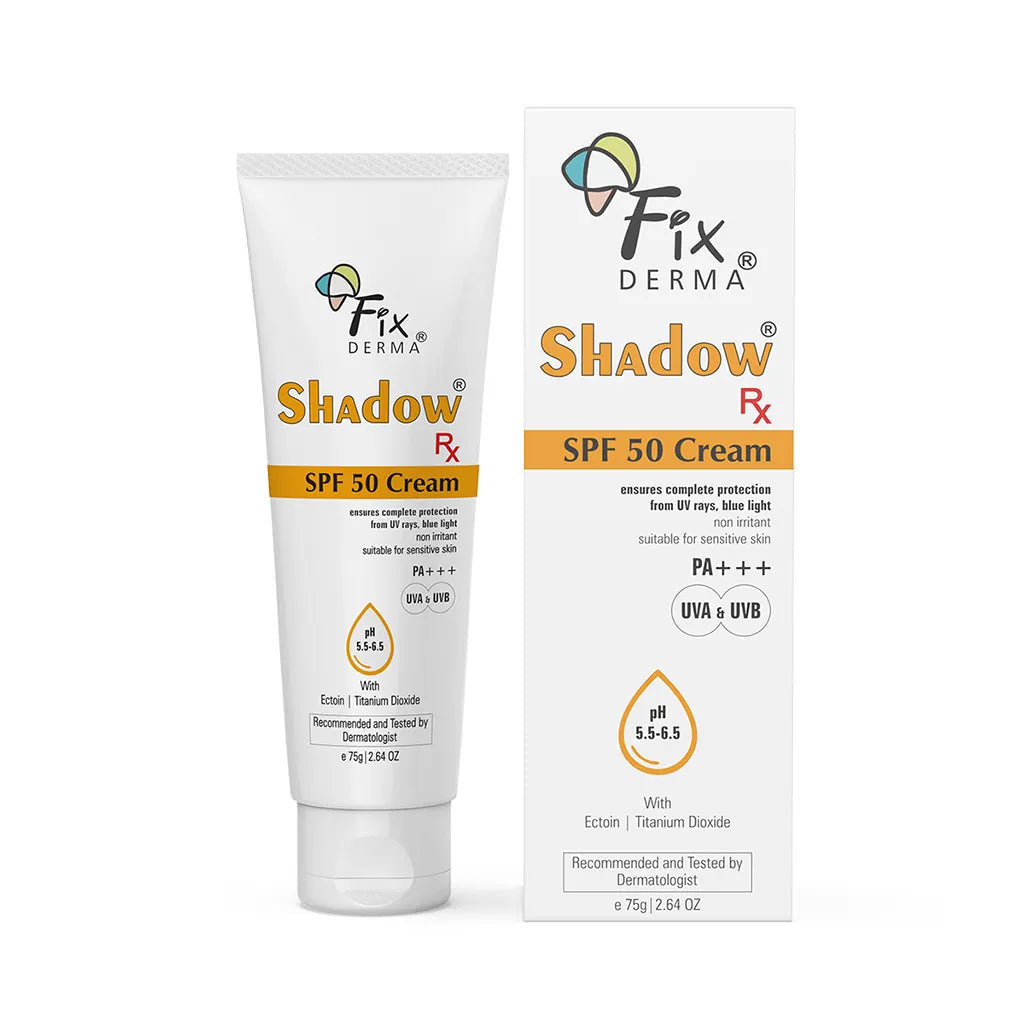 Fixderma Shadow Rx SPF 50 Cream | Protects the Skin from UV Rays, Blue Light and Pollution, 75g - Image 8 - Buy from Indicrest