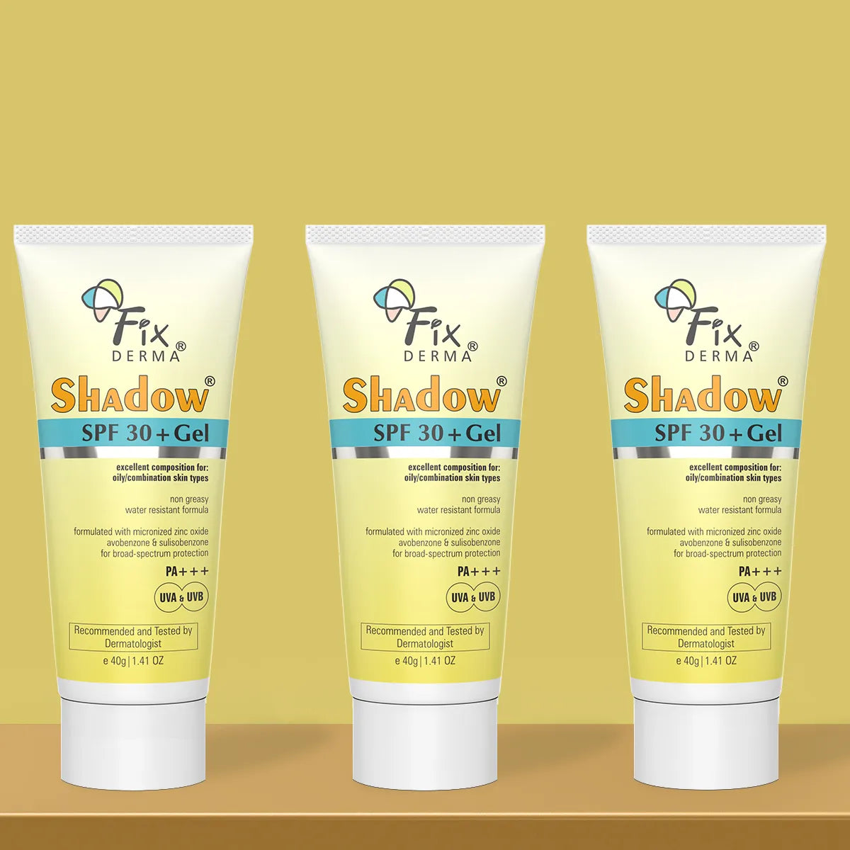 Fixderma Shadow SPF 30+ Gel - 40g Pack of 3 | Lightweight Gel Sunscreen for Oily & Acne-Prone Skin - Image 6 - Buy from Indicrest