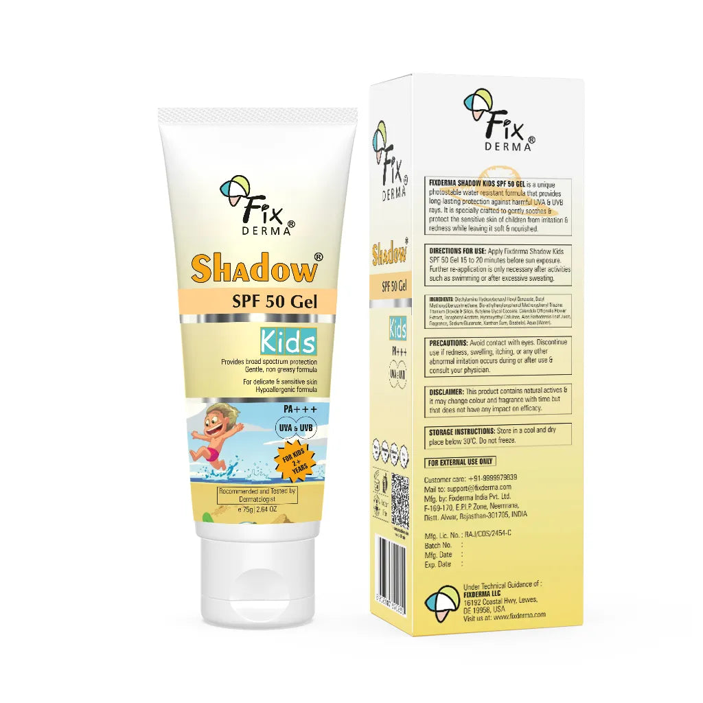 Fixderma Shadow SPF 50 Gel Kids | Best Sunscreen For Kids, 75g - Image 7 - Buy from Indicrest