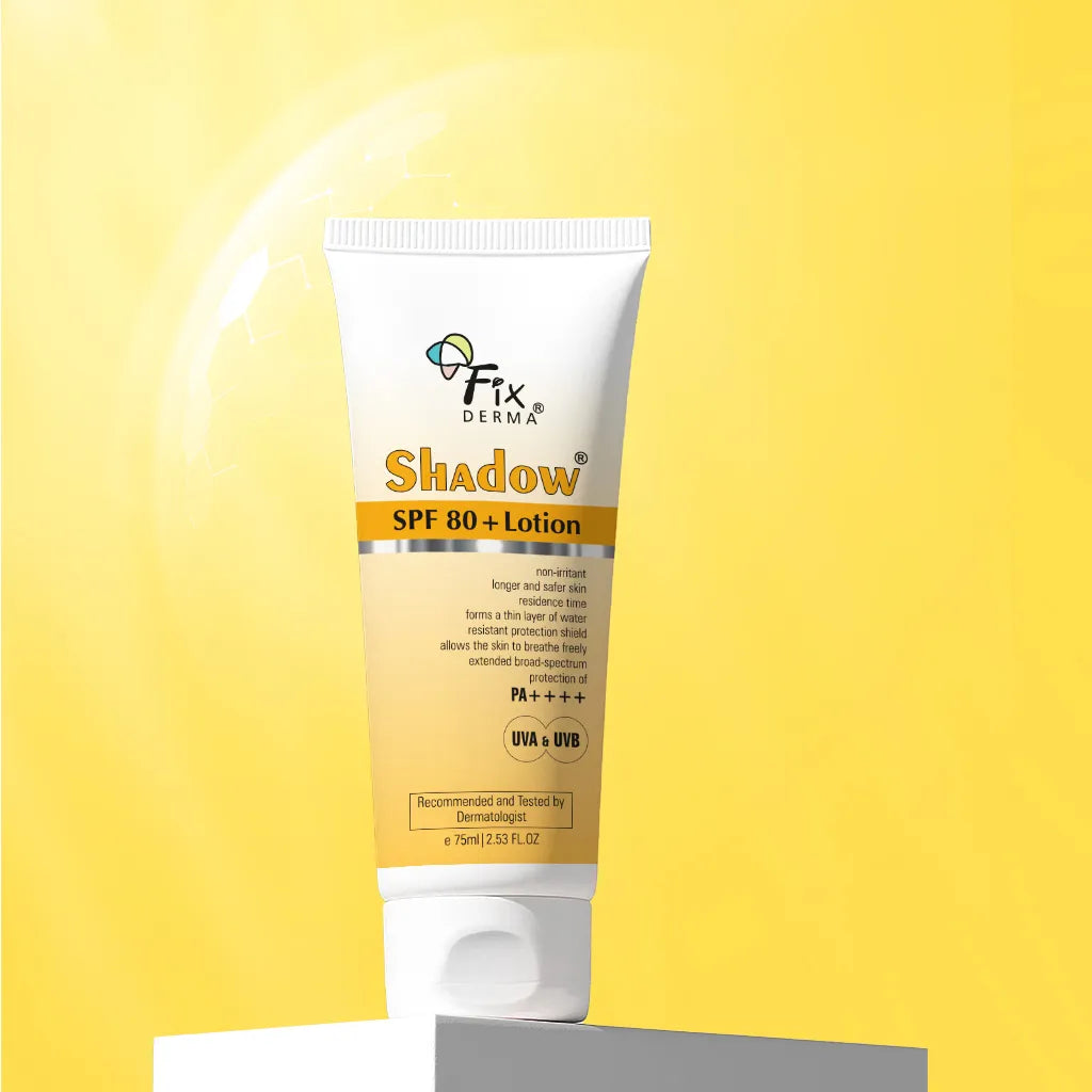Fixderma Shadow Sunscreen Lotion SPF 80+ | SPF 80+ Lotion with Zero Absorbtion into the Skin, 75ml - Image 10 - Buy from Indicrest