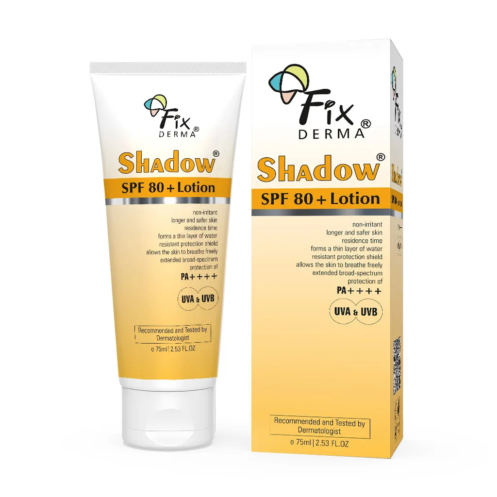 Fixderma Shadow Sunscreen Lotion SPF 80+ | SPF 80+ Lotion with Zero Absorbtion into the Skin, 75ml - Image 7 - Buy from Indicrest