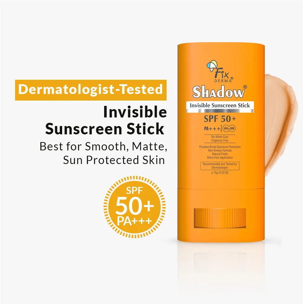 Fixderma Shadow Invisible Sunscreen Stick, Invisible Sunscreen 15g - Buy from Indicrest