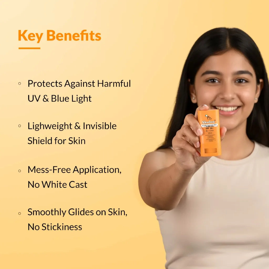 Fixderma Shadow Invisible Sunscreen Stick, Invisible Sunscreen 15g - Image 5 - Buy from Indicrest