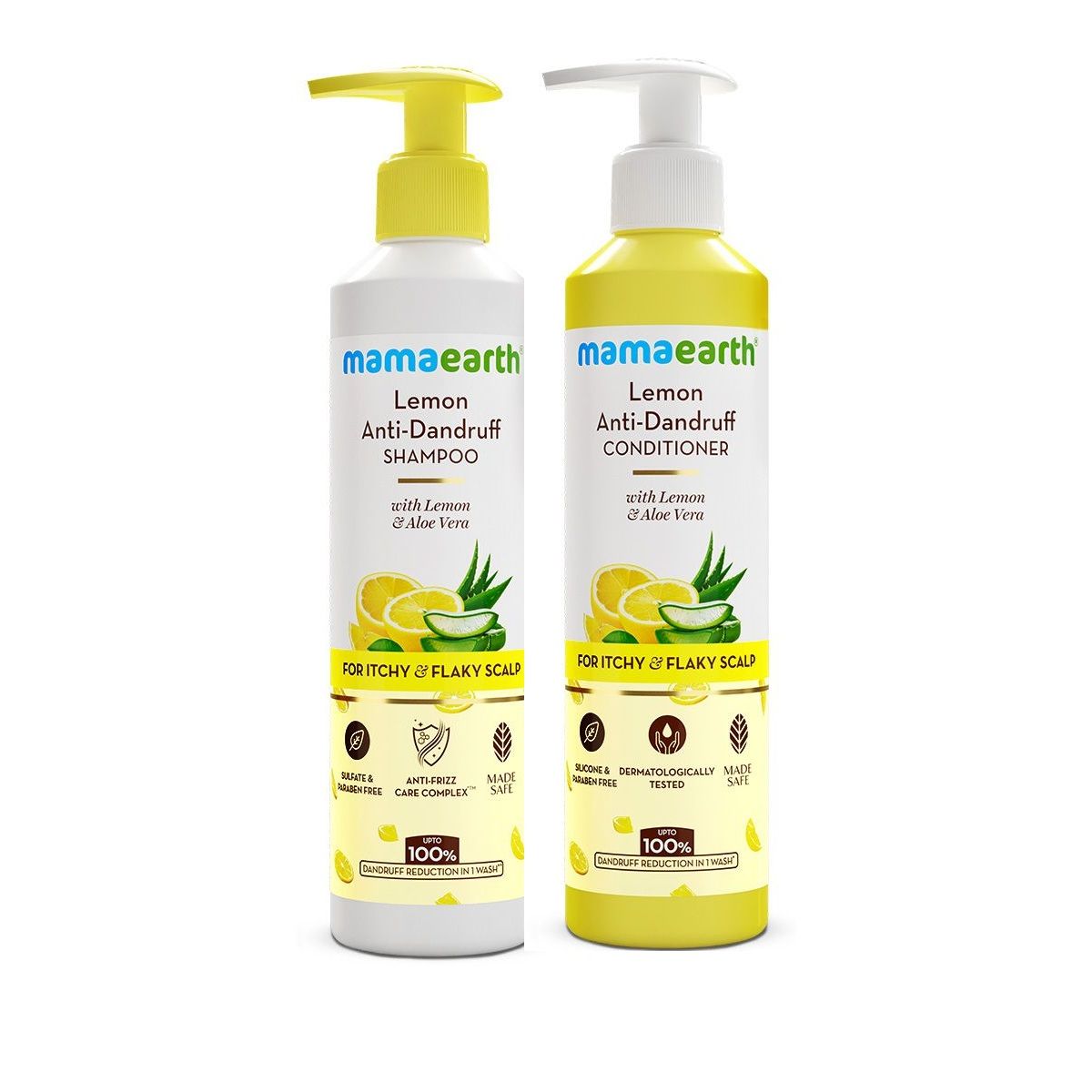 Mamaearth Lemon Anti-Dandruff Combo, 250ml + 250ml - Buy from Indicrest